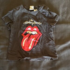 H&M Kids Charcoal Rolling Stones Tee